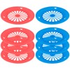 Cosmos Pack of 8 Reusable Plastic Paper Plate Holders, Holding