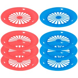 Cosmos Pack of 8 Reusable Plastic Paper Plate Holders, Holding 9" Paper Plates for BBQ's, Parties, & Camping