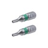 Rannb Torx Screwdriver Bits 0.98"/25mm Long 1/4" Hex Shank T10