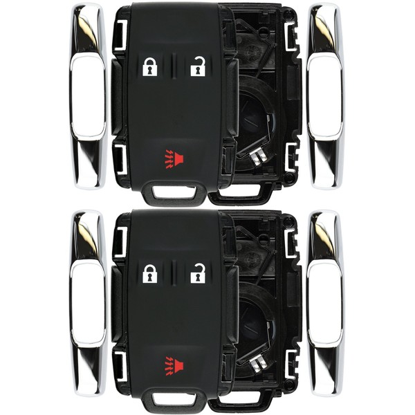 KeylessOption Keyless Entry Remote Control Car Key Fob Case Shell