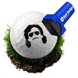 HODL 21 Ball Badge Golf Ball Stamp - Self-Inking Marker for Identifying Balls - Durable Design - Stocking Stuffer Holiday Gift - Golfer Equipment:_Mullet Man
