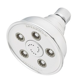 Speakman S-3014-E175 Chrome Shower Head with Self Cleaning Spray Nozzles and 12 Massage Jets, 3 Settings