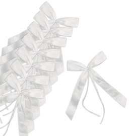 QEEQPF Pack of 50 Bows, Wedding Car Bows, Wedding Decoration Bows, Gift Bows, Suitable for Wedding, Car, Gift, Candy Bag, Home Decoration etc