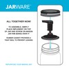 Jarware Black Foaming Soap Dispenser Lid for Regular Mouth Mason
