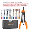 Happybuy 16” Rivet Nut Tool Kit, 13PCS Mandrels, 186PCS Rivet
