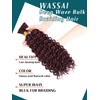 Burgundy Braiding Hair 20 Inch 2 Bundles Water Wave Boho