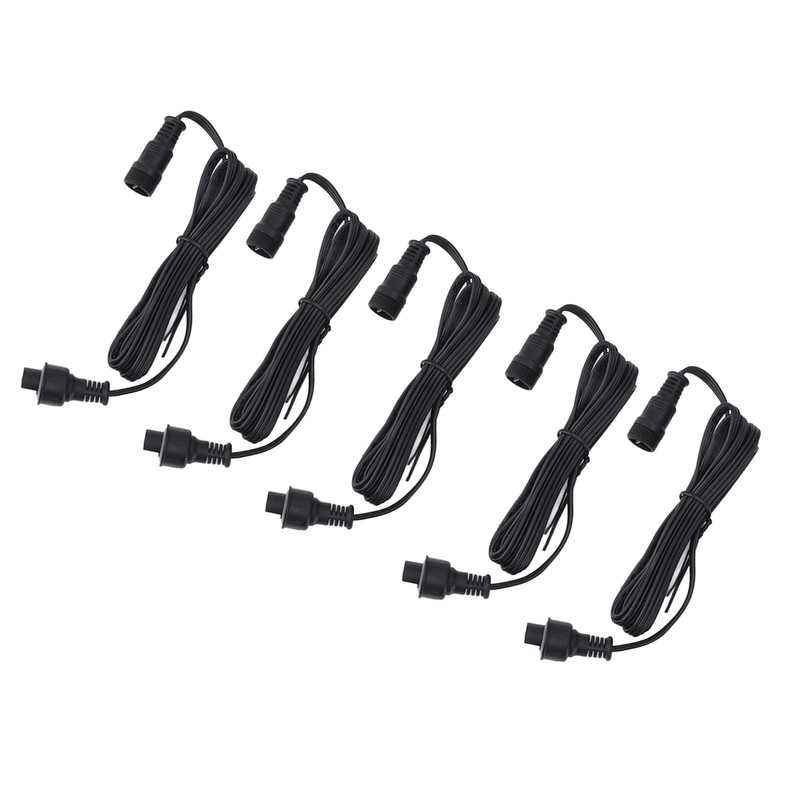 5pcs 4.9ft Deck Light Extension Cable IP67 Waterproof Extension Cord