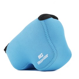 MegaGear Nikon Coolpix L840 Ultra Light Neoprene Camera Case, with Carabiner - Blue - MG811