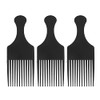3 Púas Afro Pick Afro para el Cabello, Púas para