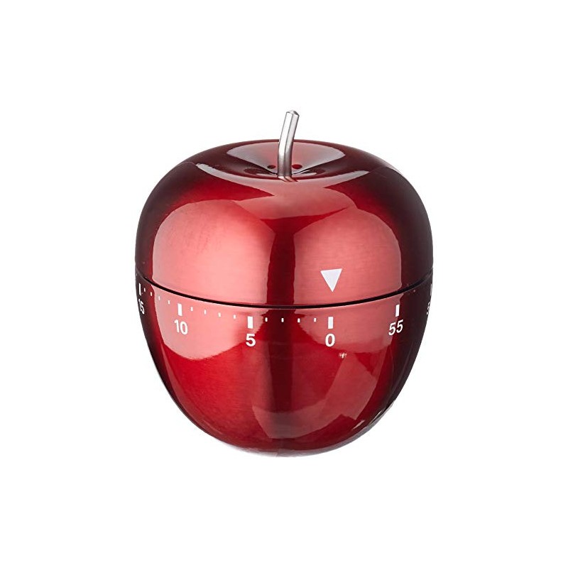 TFA Dostmann Apple 38.1030.05 Kitchen Timer Stainless Steel Red