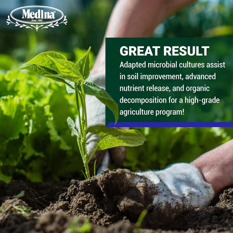 Medina Beneficial Microbes Soil Additive Aides Nutrient Uptake - 4