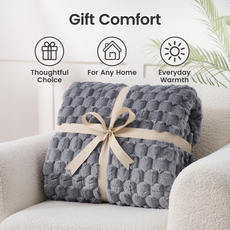 Sherpa Fleece Weighted Blanket for Adults, Queen 60"x80" 15lbs