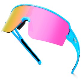 FMY Polarized Cycling Glasses Sports Sunglasses,UV400 Protection Eyewear Baseball Running Fishing for Men Women Youth