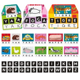 HEADU - Laboratorio di Scrittura Montessori - Leggo e Scrivo con 3 Metodi Divertenti | Giochi Educativi 3 4 5 6 Anni, Gioco Montessori per Imparare a Leggere e Scrivere, Regalo Bambina Regalo Bambino