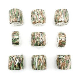 FRESINIDER 9 Rolls Self Adhesive Wrap Athletic Tape Gauze, Breathable Elastic Cohesive Bandage for Sports Injury & Pet (7 Pcs 2"x 5 Yards + 2 Pcs 1" X 5 Yards) (Asian Tiger Camo)