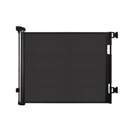 DEAR LOV Retractable Baby Gate, Mesh Baby Gate or Mesh Dog Gate, 33" Tall, Extends up to 55" Wide, Child Safety Gate for Doorways, Stairs, Hallways, Indoor/Outdoor (33"x55",Black)