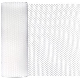 White Plastic Chicken Wire Mesh- 16in x 40ft Plastic Chicken Wire for Floral Arrangements, Poultry, Animal Barrier, Gardening