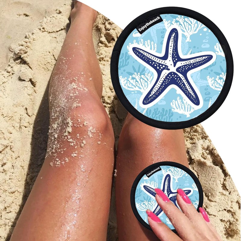 Sand Brush Remover for Beach, Sand Removing Bag, Beach Accessories