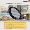 Steinberg14 Black Vent Cover 4" (Duct Opening) with Mesh -