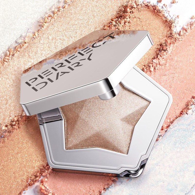 Perfect Diary Highlight Powder Stardust Diamond Highlighter Luminizer (N01 Silver
