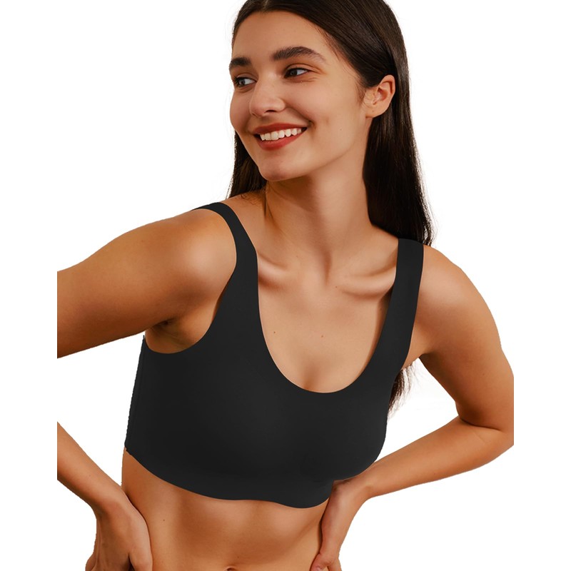 Ubras Seamless Bras for Women Full Coverage Wireless Bralette Widen