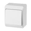 Easily mounted IP44 switch White Schalterserie wet rooms