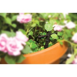 Rain Bird PATIOKIT Drip Irrigation Patio Watering Kit, Connects to Faucet, 1/4" Drip Tubing,Black