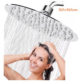 Wnatn Cabezal De Ducha,acero Inoxidable Delgada Alta Presión 30cm