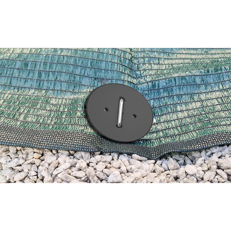 AAGUT 50 Pack Landscape Staples with Gasket Washer Caps, 6