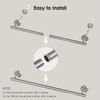 FORIOUS Towel Rail, Wall Towel Rack Mounted Stainless Steel, Hand