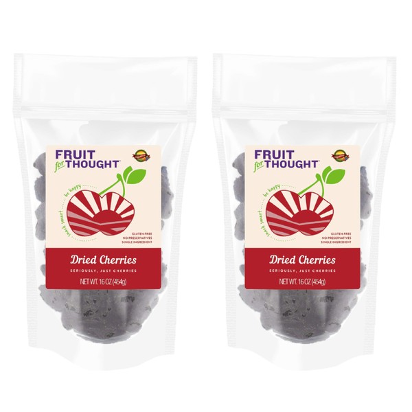 Fruit for Thought Dried Fruit (Dried Cherries, 16 Ounce (Pack of 2))