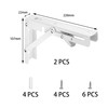 2 Pieces Heavy Duty Metal Folding Shelf Brackets – Triangular