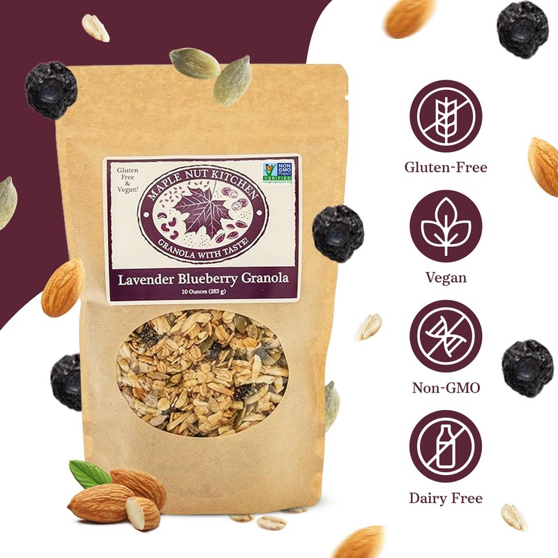 Maple Nut Kitchen Lavender Blueberry Granola – 10 oz |