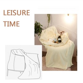 JIUJ Teddy Fleece Blanket Large Throw Over Bed Plush Super Soft Warm Sofa Bedspread-100 x 150cm (Beige)