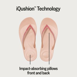 Fitflop Women's Sparkle Classic iqushion Ombre Flipflop, Nude, 6 UK