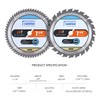 Luckyway 7-1/4 Inch Circular Saw Blade 24T Framing & 60T