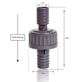 Pangaea Tech Check Valve Kit With Hose Clamps