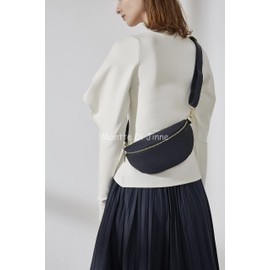 Montte Di Jinne - Women Italian Textured Leather Waist Bag Belt Bag or Crossbody Bum Bag with Long Adjustable Strap (Dark TAN)