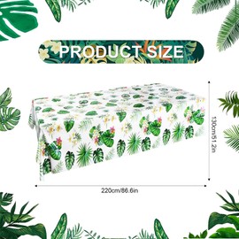 mciskin Party Tablecloth Birthday Table Cover Decor Printed Tablecloth Birthday Themed Party Baby Shower Picnic Table Covers (1, Grass green)