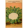 French Cauliflower Broccoli Seed Packet - Vintage Image