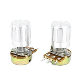 Uxcell a15011600ux0233 2 Piece 5K Ohm Linear Taper Rotary Potentiometer, 5KB B5K Pot