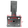 Sturdy Built 5 Lug Galvanized Spare Tire Mount for I-Beam