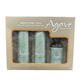 Agave Healing Oil Smoothing Trio. Shampoo 3 oz, Conditioner 3 oz & Oil 2 oz.