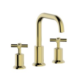 Duttao DF-1309CCH-BG 8 Inch 2 Handle Widespread Bahroom Sink Faucet with Push up PoP-up Drain, Certified to Comply with UPC, IPC, NSF61-9, AB1953, Lead Free, WaterSense Certified，Brushed Gold Finish