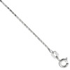 Sterling Silver Cubic Zirconia Number 1 Necklace Micro Pave 3/4