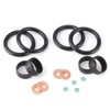 Terisass Fuel Injector Seal Kit Rubber Washer O-Ring Injector Seal