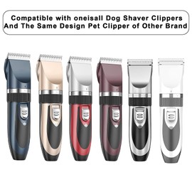 Audoc 3Pack Dog Grooming Clipper Blades Compatible with ONEISALL Dog Clippers，Low Noise Dog Clipper，Made of Stainless Steel Pet Clipper Blade
