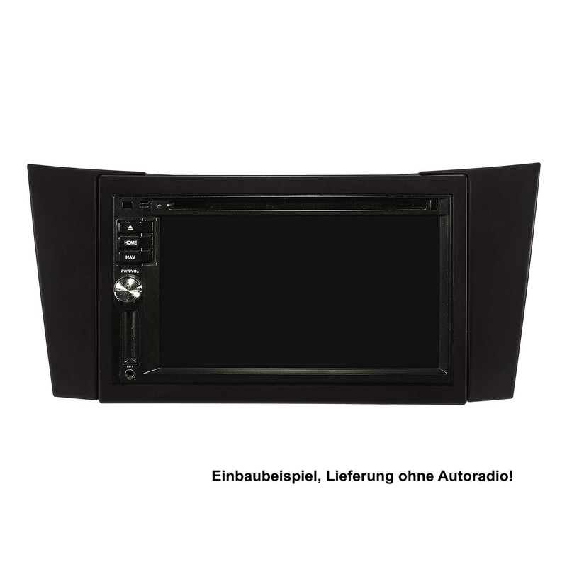 Double DIN Radio Faceplate Set for Mercedes E Class W