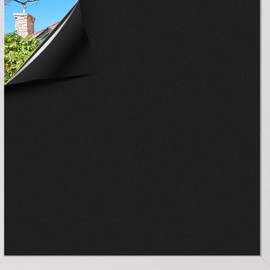 KROMAPOLIS Frosted Window Film - Opaque Privacy Black Glass Sticker,No Glue Static Cling,Heat Control Window Films, Removable Decorative Windows Film for Bathroom Home Office - 30x400cm