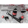 Caliber Gourmet Butterfly Knife Style Bottle Opener and Comb Combo